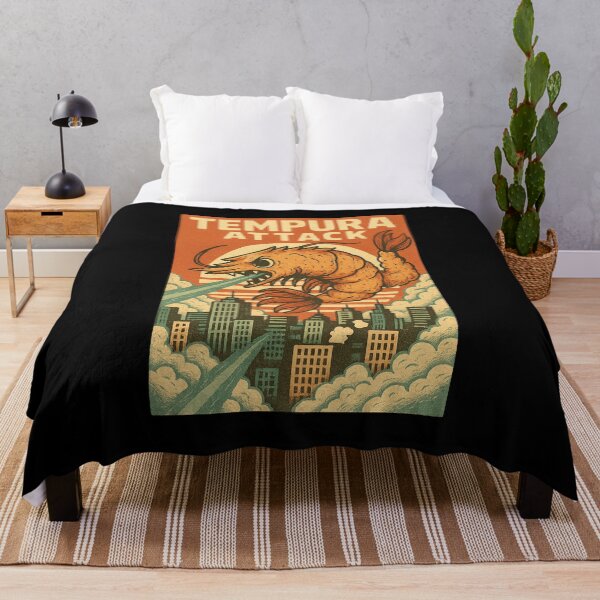 Item preview, Tempura Attack – Giant Shrimp Kaiju Strikes designed and sold by YamiHaus.