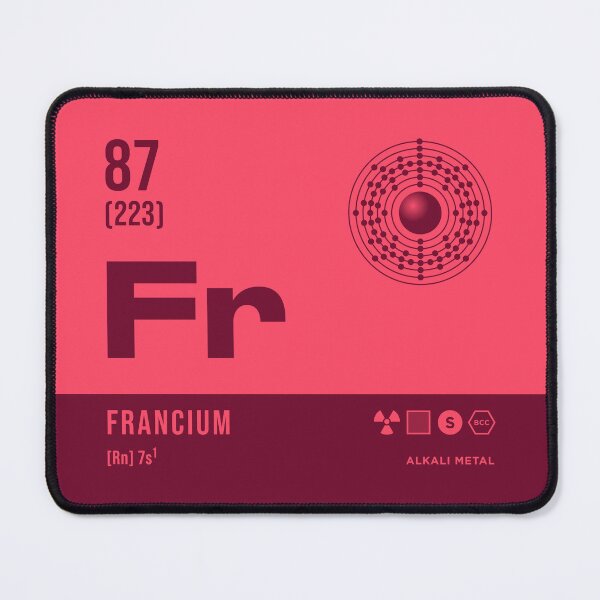 Item preview, 87 Francium Periodic Table Element Dark designed and sold by VoodooCircus.