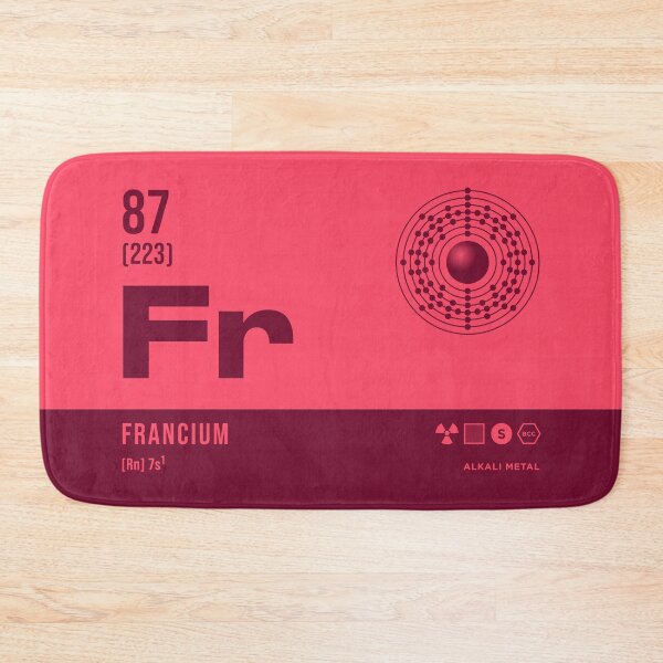 Item preview, 87 Francium Periodic Table Element Dark designed and sold by VoodooCircus.