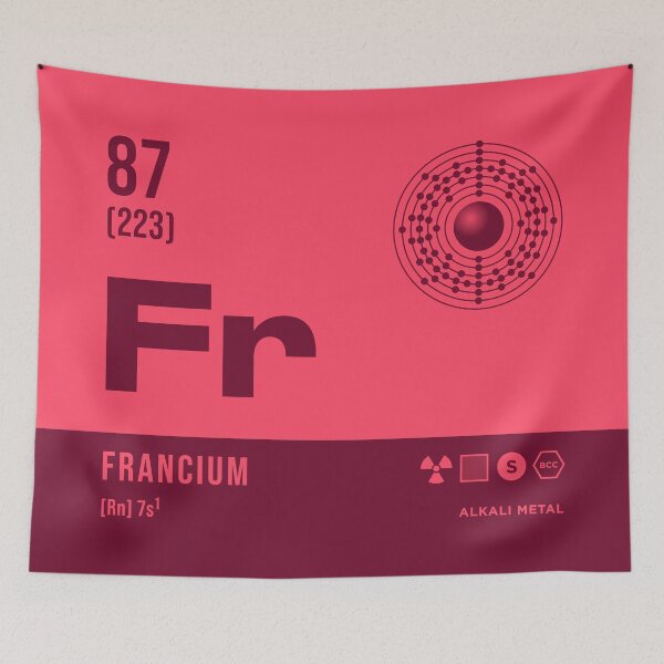 Item preview, 87 Francium Periodic Table Element Dark designed and sold by VoodooCircus.