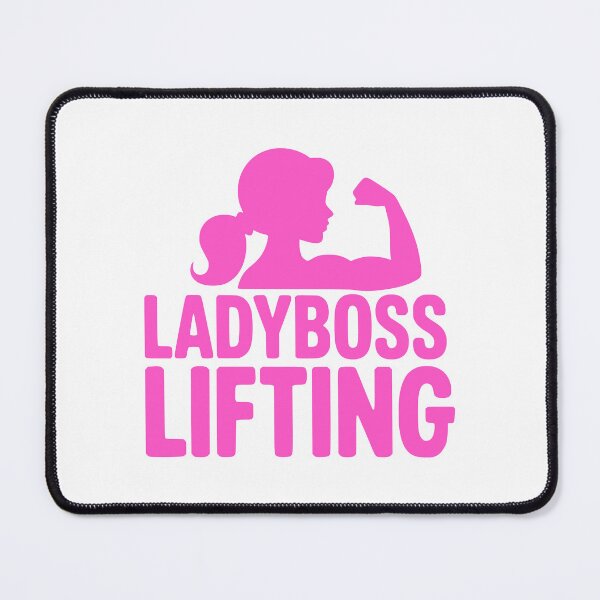 Item preview, Lady Boss Lifting! Pink Gym Girl designed and sold by PMCreative.