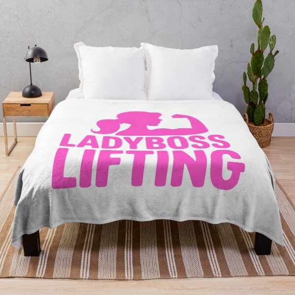 Item preview, Lady Boss Lifting! Pink Gym Girl designed and sold by PMCreative.