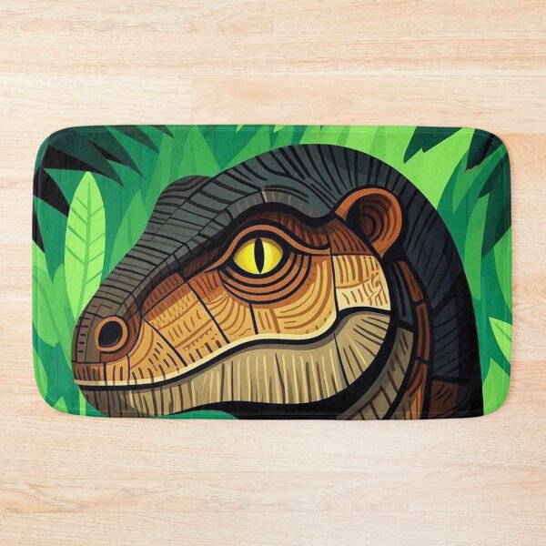 Item preview, Jurassic Carnosaurus cool Dinosaur illustration art designed and sold by Vintage Designs +.