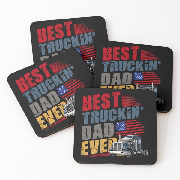 Item preview, Best Truckin Dad Ever Png, Trucker Dad Sublimation Design, Vintage American Flag, Father's Day Png, Funny Dad Shirt Design designed and sold by Spyshirt.