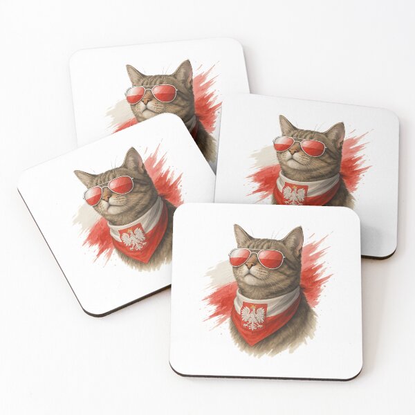Item preview, Polish Patriotic Cat – Biało-Czerwony Style designed and sold by GokuCreative .