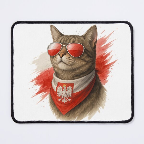 Item preview, Polish Patriotic Cat – Biało-Czerwony Style designed and sold by GokuCreative .