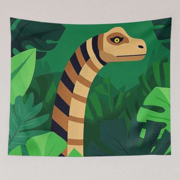 Item preview, Jurassic Brachiosaurus cool Dinosaur illustration art designed and sold by Vintage Designs +.