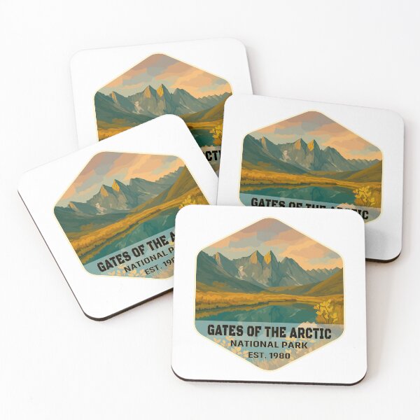 Item preview, Gates of the Arctic National Park Retro Wilderness Sticker designed and sold by Ismeal Von.