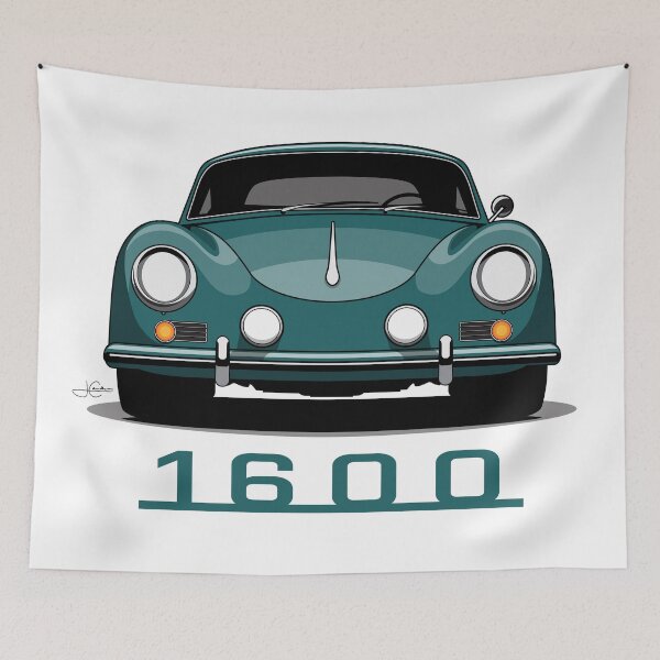 Item preview, Copy of Red Porsche 356 1600 Front illustration designed and sold by blackdogshop.