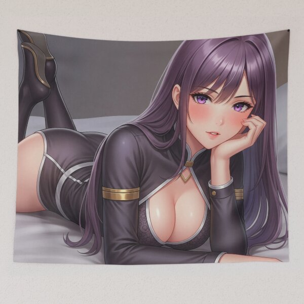 Item preview, Cute purple eyes Waifu  designed and sold by GerwantSHOP.