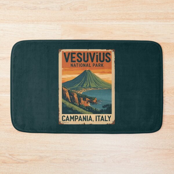 Item preview, A Vintage Art of Vesuvius National Park - Italy  designed and sold by GoodOldVintage.