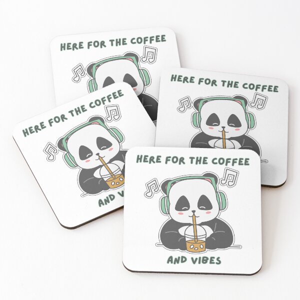 Item preview, Here for the coffee and vibes designed and sold by PrintyRelatable.