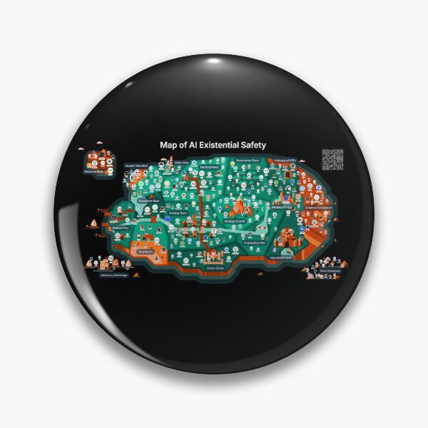 Item preview, Map of AI Existential Safety designed and sold by AISafetycom.