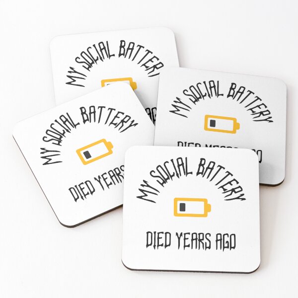 Item preview, MY SOCIAL BATTERY DIED YEARS AGO designed and sold by TeeezShirtz.