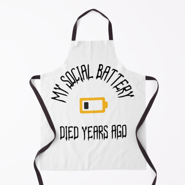 Item preview, MY SOCIAL BATTERY DIED YEARS AGO designed and sold by TeeezShirtz.