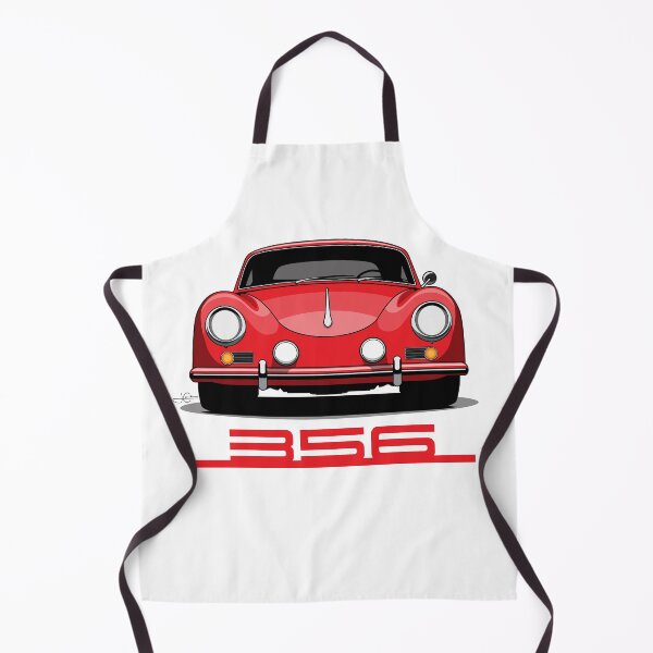 Item preview, Red Porsche 356 Front illustration designed and sold by blackdogshop.