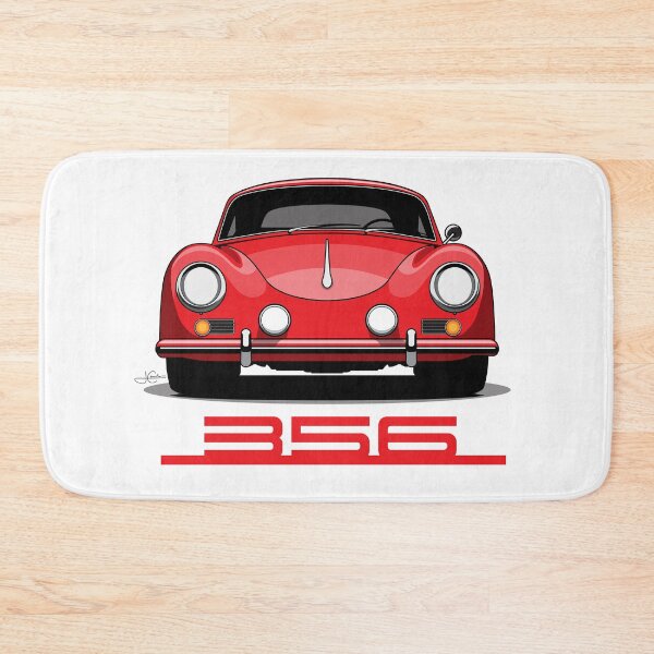 Item preview, Red Porsche 356 Front illustration designed and sold by blackdogshop.