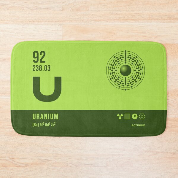 Item preview, 92 Uranium Periodic Table Element Dark designed and sold by VoodooCircus.