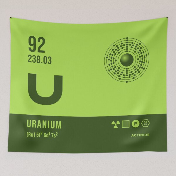 Item preview, 92 Uranium Periodic Table Element Dark designed and sold by VoodooCircus.