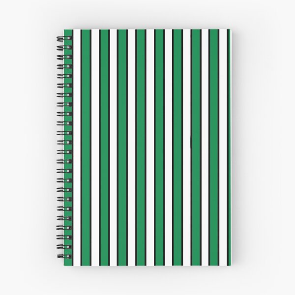 Item preview, Green and Black on White Stripes Pinstripes designed and sold by OneThreeSix.
