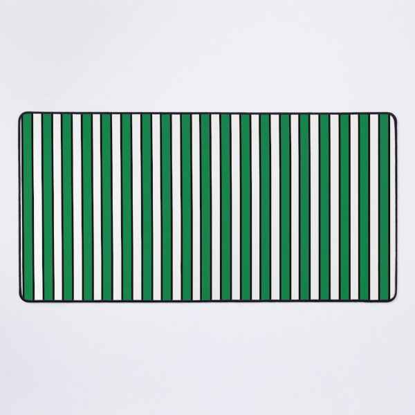 Item preview, Green and Black on White Stripes Pinstripes designed and sold by OneThreeSix.