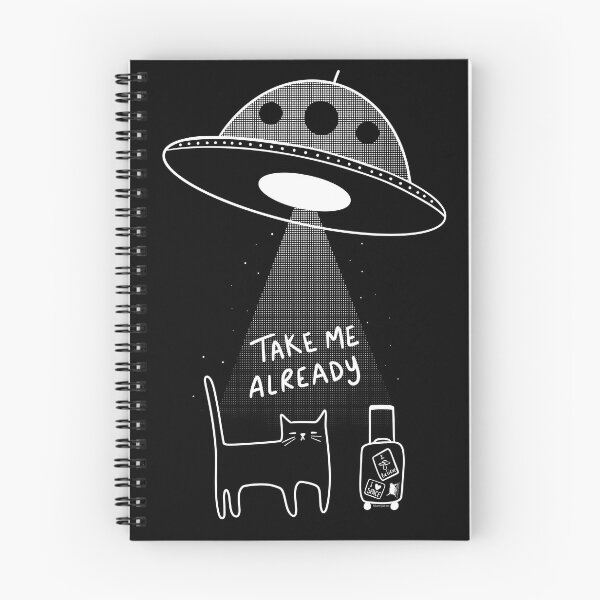 Artikelvorschau, Aliens, nimm mich schon, Katze entworfen und verkauft von KilkennyCat Art.