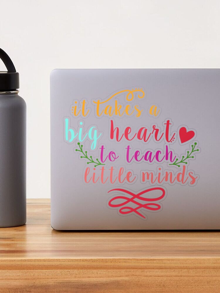 It Takes A Big Heart To Teach Little Minds Tumbler, Crayon Teacher