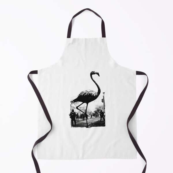 Item preview, Banksy Flamingo Protest - Surreal Street Scene designed and sold by hamishby.