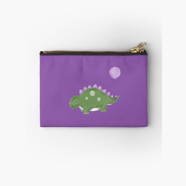 Item preview, Green/Purple/White Dinosaur with a Purple Balloon Drawing designed and sold by SChristineBrink.