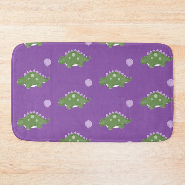 Item preview, Green/Purple/White Dinosaur with a Purple Balloon Drawing designed and sold by SChristineBrink.