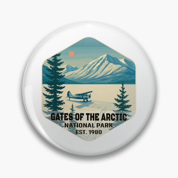 Item preview, Gates of the Arctic National Park Retro Wilderness Sticker designed and sold by Ismeal Von.
