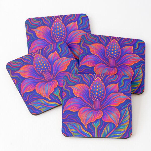Item preview, psychetic tee shirt, flowers, colored designed and sold by chol94.