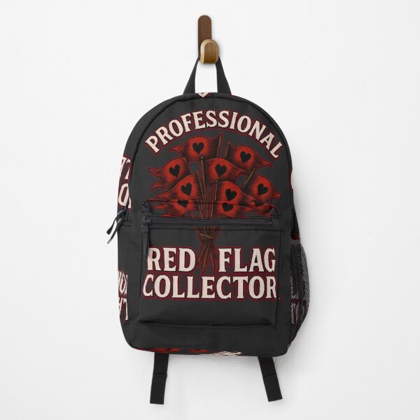 Item preview, Professional Red Flag Collector Funny Dating Design designed and sold by Shoot-The-Moon.