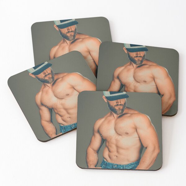 Item preview, Shirtless Rugged Bearded Man in a Baseball Cap designed and sold by Atlas Kai.