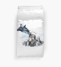 Fighter pilot Duvet Cover