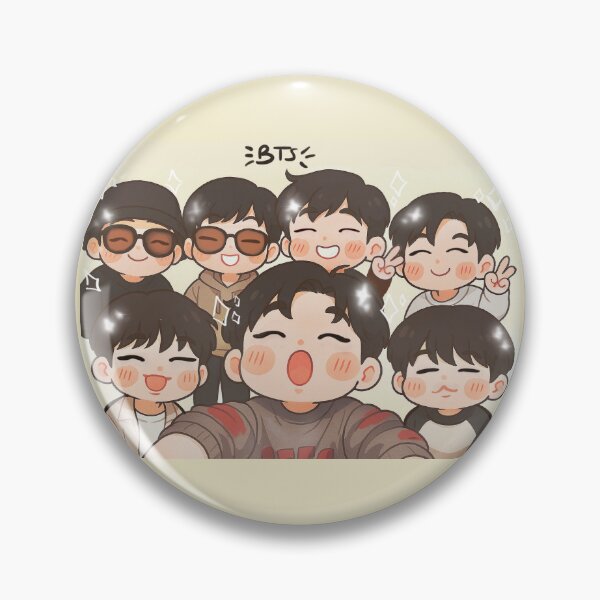 Item preview, BTS bangtan sonyeondan chibi ot7 selca live designed and sold by Life Goes On Studio.