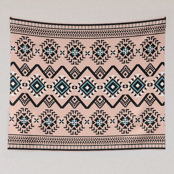Item preview, Peach Tribal Geometric Ethnic Pattern Design designed and sold by MNX.