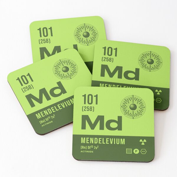 Item preview, 101 Mendelevium Periodic Table Element Dark designed and sold by VoodooCircus.