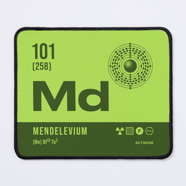 Item preview, 101 Mendelevium Periodic Table Element Dark designed and sold by VoodooCircus.