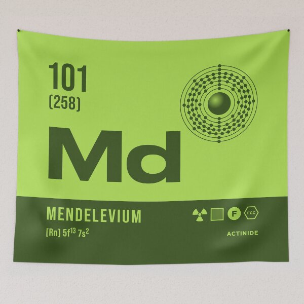 Item preview, 101 Mendelevium Periodic Table Element Dark designed and sold by VoodooCircus.