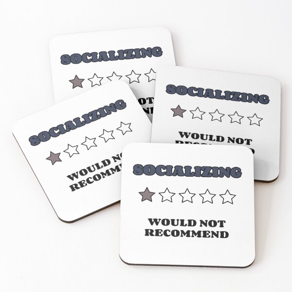 Item preview, SOCIALIZING...1 STAR...WOULD NOT RECOMMEND designed and sold by TeeezShirtz.