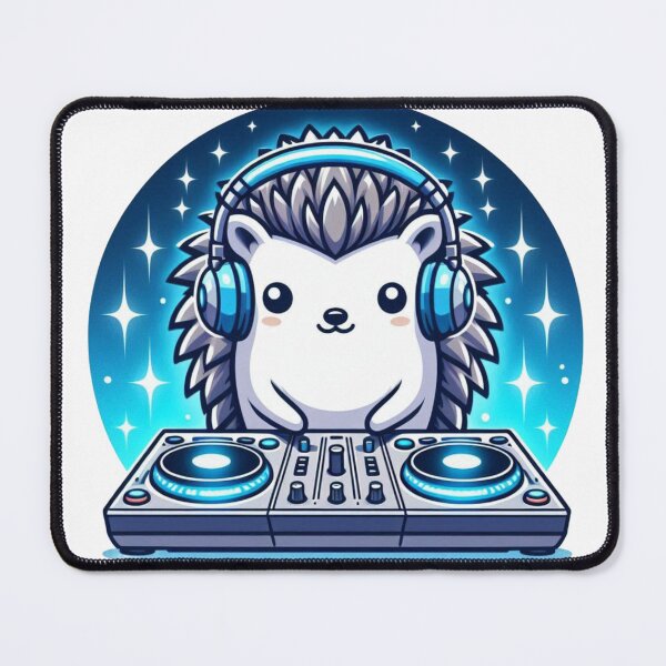 Item preview, Party Hedgehog – Tiny DJ with Big Beats designed and sold by Confuzz1ed.