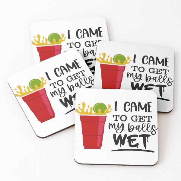 Item preview, Funny Beer Pong Party Design – “I Came to Get My Balls Wet” designed and sold by lganme.