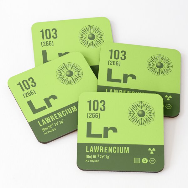 Item preview, 103 Lawrencium Periodic Table Element Dark designed and sold by VoodooCircus.