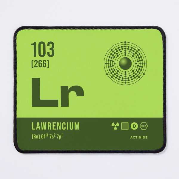 Item preview, 103 Lawrencium Periodic Table Element Dark designed and sold by VoodooCircus.