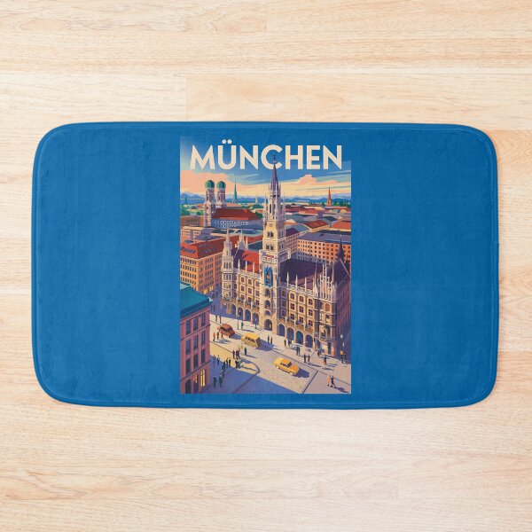 Item preview, Munich Germany Illustration Travel Art Vintage designed and sold by KrisSidDesigns.