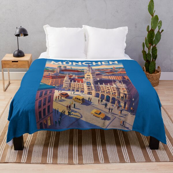 Item preview, Munich Germany Illustration Travel Art Vintage designed and sold by KrisSidDesigns.