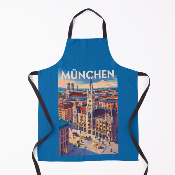 Item preview, Munich Germany Illustration Travel Art Vintage designed and sold by KrisSidDesigns.
