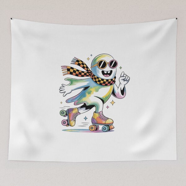 Item preview, ghost on roller skates designed and sold by jkrphoto.