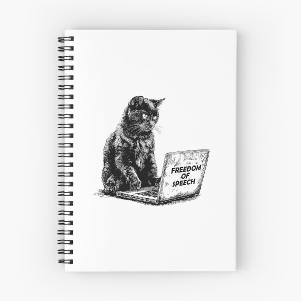 Item preview, Banksy Freedom of Speech - Cat on Laptop designed and sold by hamishby.